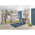 HYPE Rooms Hochschrank der Serie KINDER 50x42x203 cm in Premium Eiche/grün