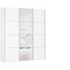 Prime 3100 Schwebetürenschrank weiß mit Spiegel 210x210 cm, 00782