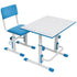 Polini Kids Schul-Set Schreibtisch mit Stuhl höhenverstell. weiß blau